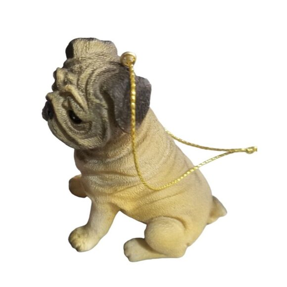 Pug Christmas Ornament ACA Limited Edition 3" Dog Puppy Figural - Picture 4 of 5